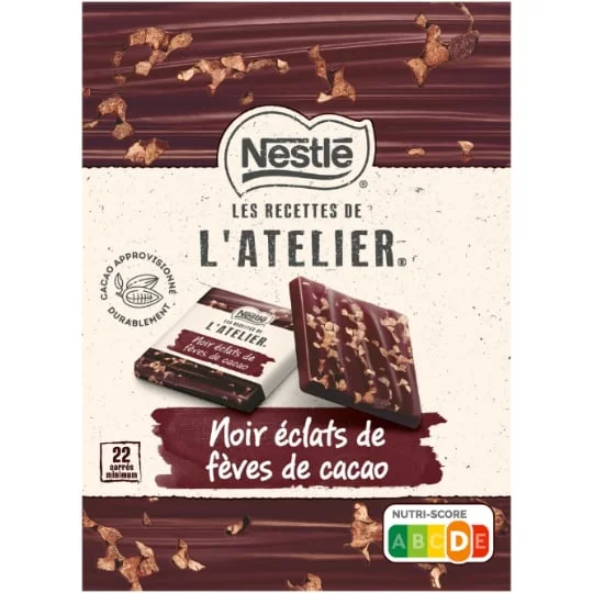 Chocolat mignonettes éclat fèves de cacao