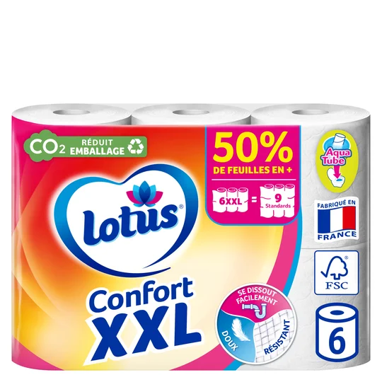 Papier toilette XXL blanc