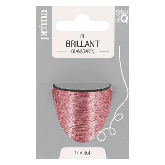 Fil brillant rose 100m