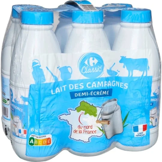 Lait demi-écrémé