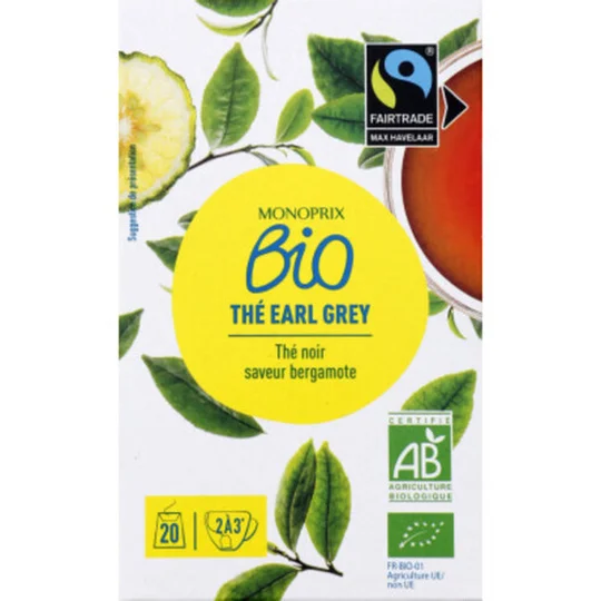 Thé Earl Grey bio