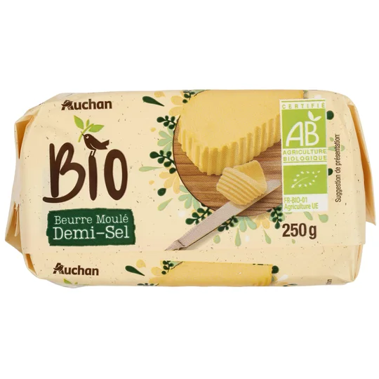 Beurre moulé demi-sel