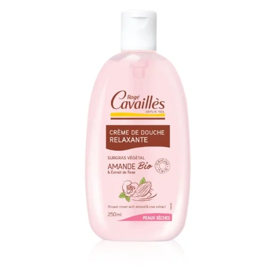 Crème de Douche Relaxante Surgras Végétal à la Rose & Amande Bio