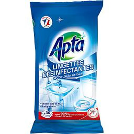 Lingettes désinfectantes WC et salle de bain