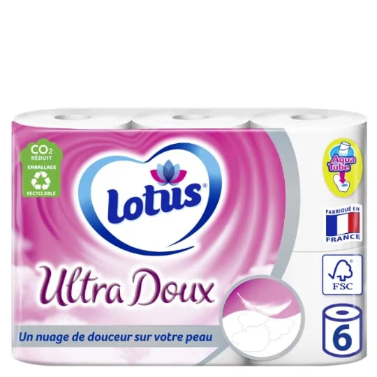 Papier toilette ultra doux aqua tube