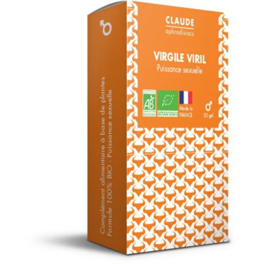 Virgile Viril BIO 30 gélules 25g - Performance sexuelle Complément alimentaire