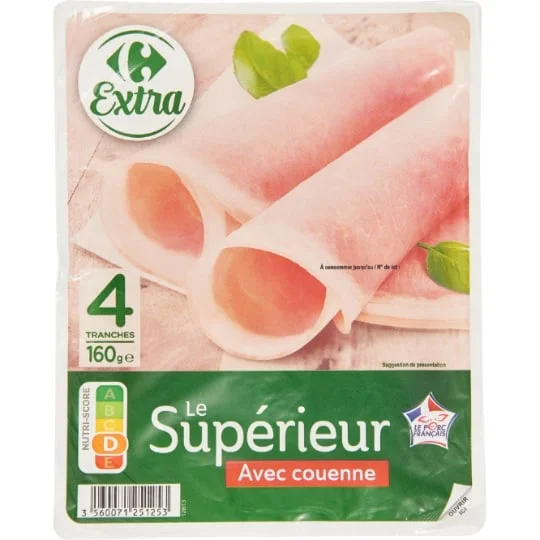 Jambon Le Supérieur avec couenne