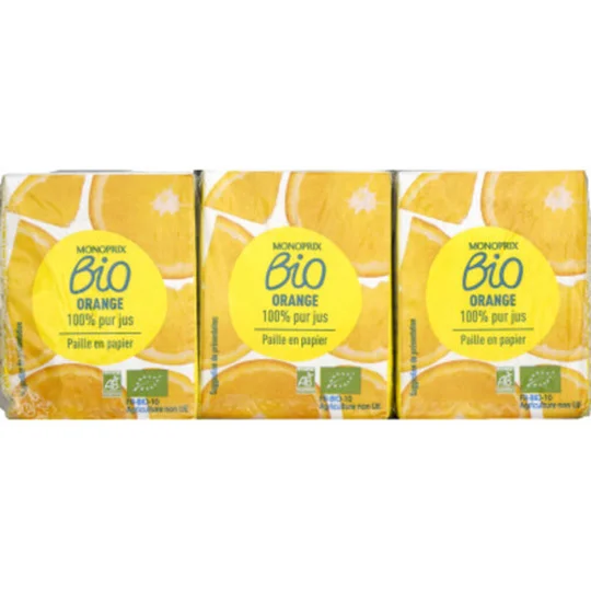 100% pur jus d'orange bio