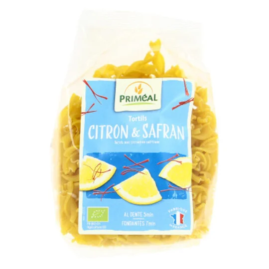 Tortils Au Citron Et Au Safran Bio