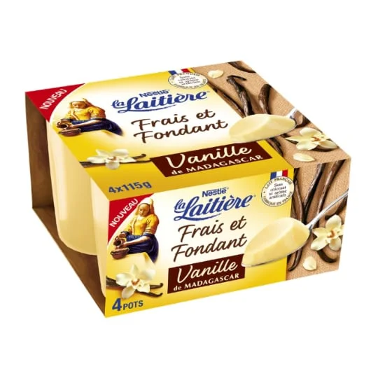 Crème dessert vanille frais et fondant