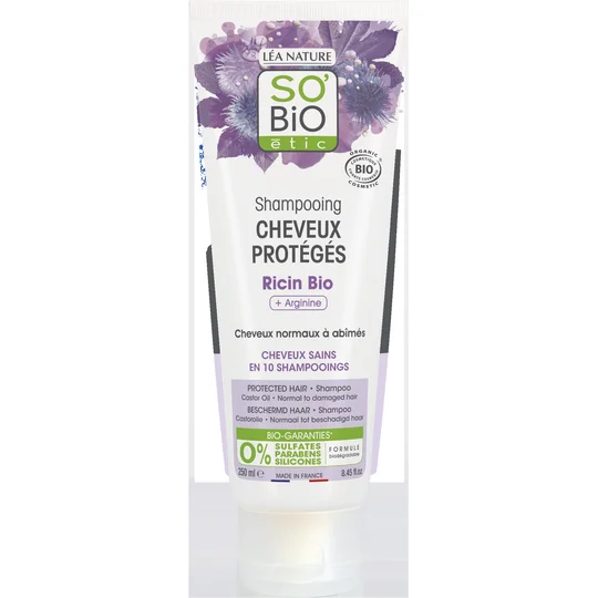 Shampooing cheveux protégés Ricin arginine