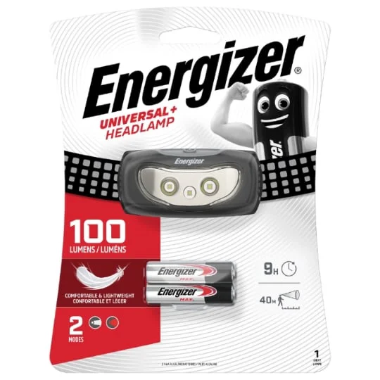 Lampe frontale Universal + 2AAA (incluses)