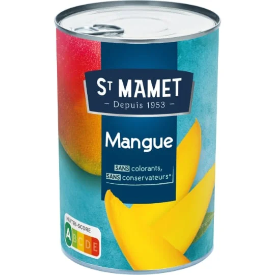 Mangues en tranches au sirop