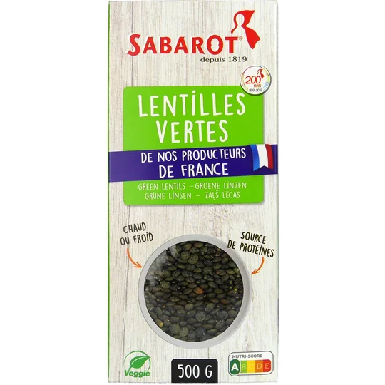 Lentilles vertes de France Chaperon Rouge