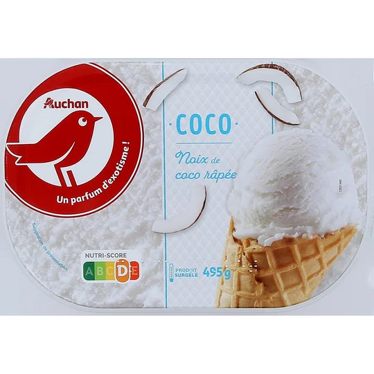 Crème glacé à la noix de coco