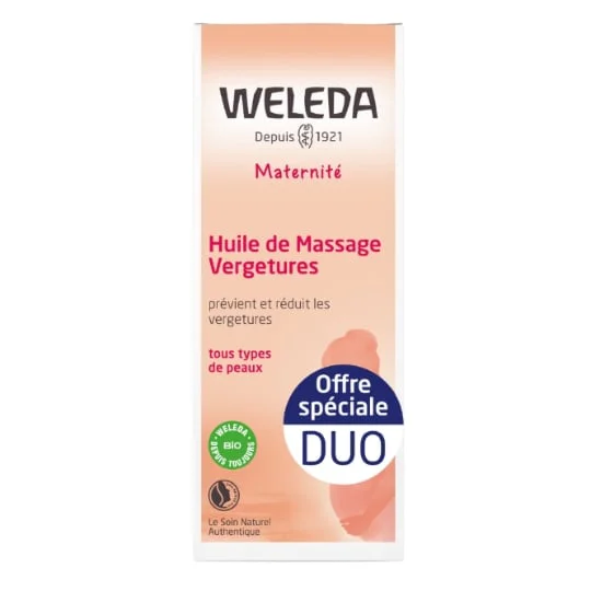 Huile de massage vergeture