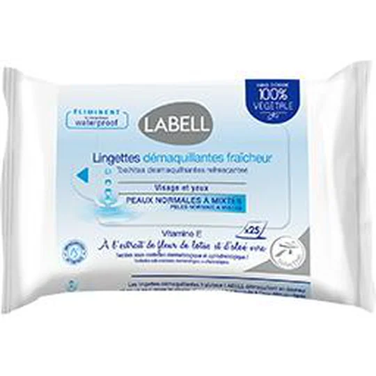 Lingettes démaquillantes fraîcheur