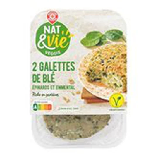 Galettes blé épinard fromage