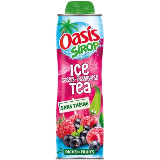 Sirop de thé cassis framboise