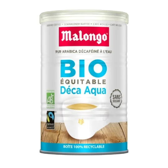 Café moulu bio décaféiné