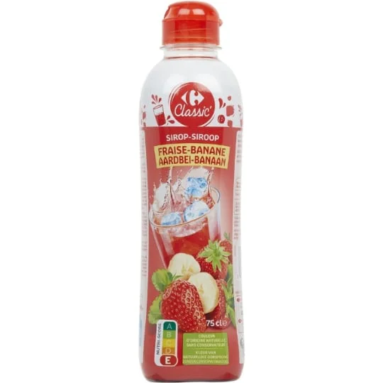Sirop fraise banane