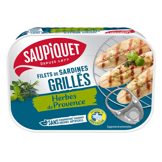 Filets de Sardines grillés aux herbes de Provence sans arêtes