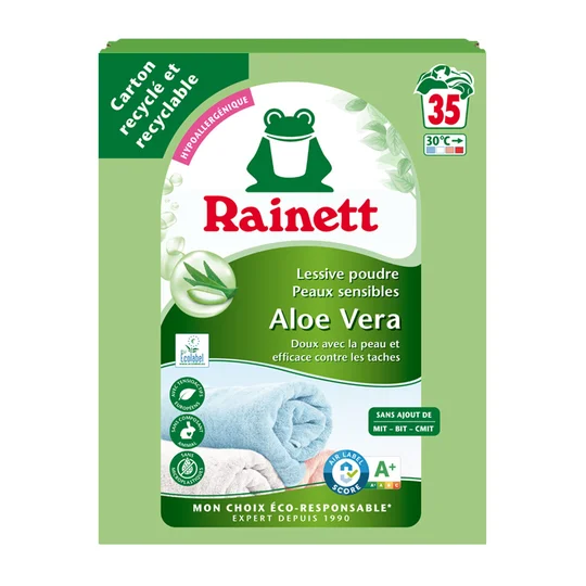 Lessive poudre Ecolabel Aloe Vera x35