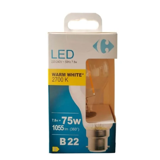 Ampoule LED Fil standard - 75W - B22