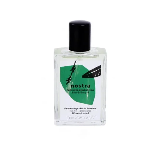 HUILE SECHE CORPS & CHEVEUX MENTHE SAUVAGE FEUILLES DE VERVEINE