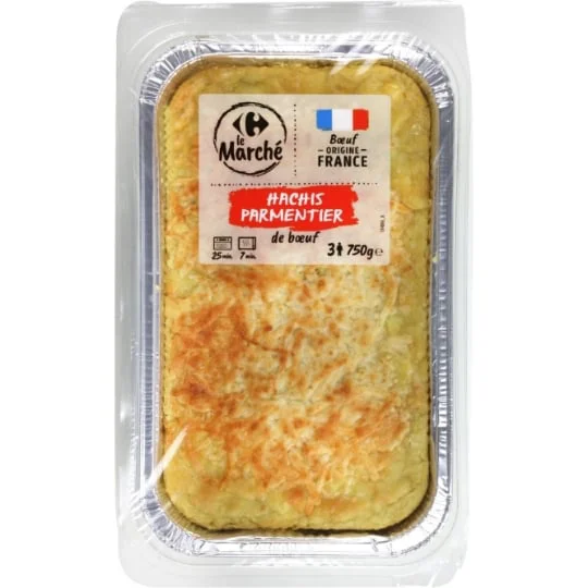 Plat cuisiné hachis parmentier boeuf