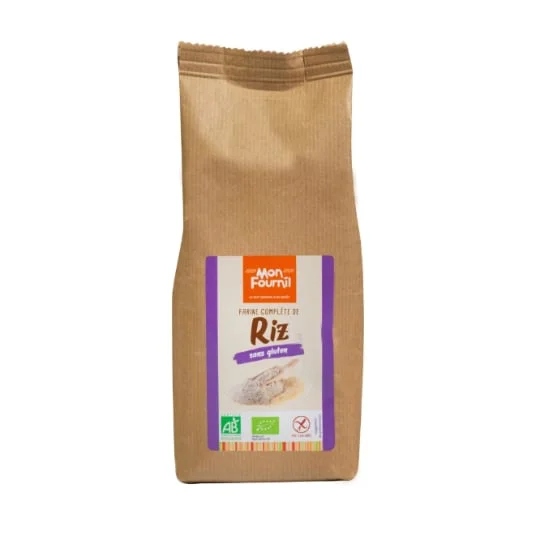 Farine complète de riz sans gluten Bio
