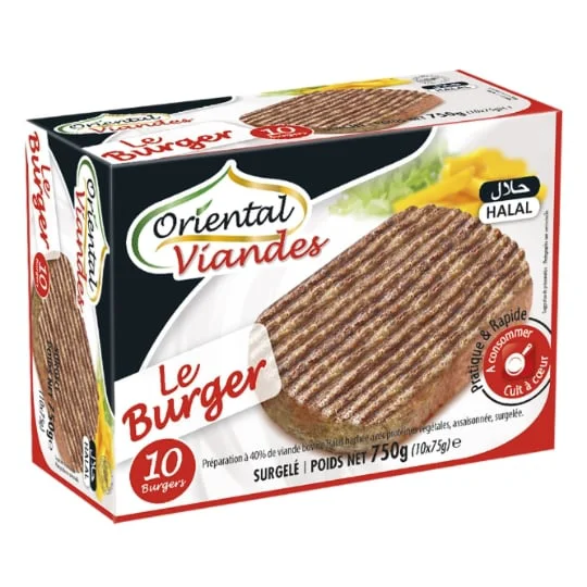Burger de boeuf 20% MG Halal