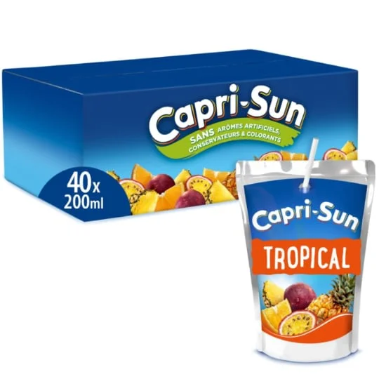 Boisson au jus de fruits multivitamines
