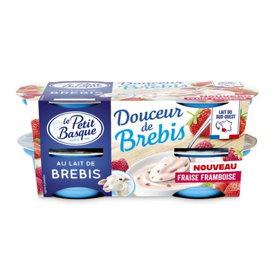 Yaourt Douceur de Brebis Fraise Framboise