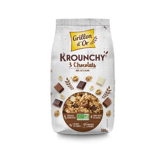 Krounchy 3 Chocolats Bio