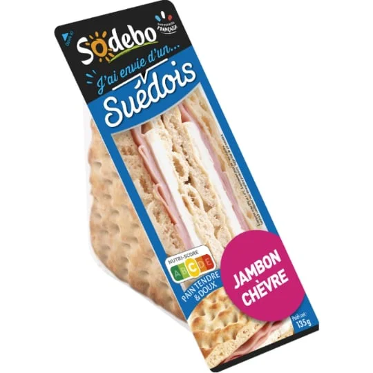 Sandwich jambon chèvre
