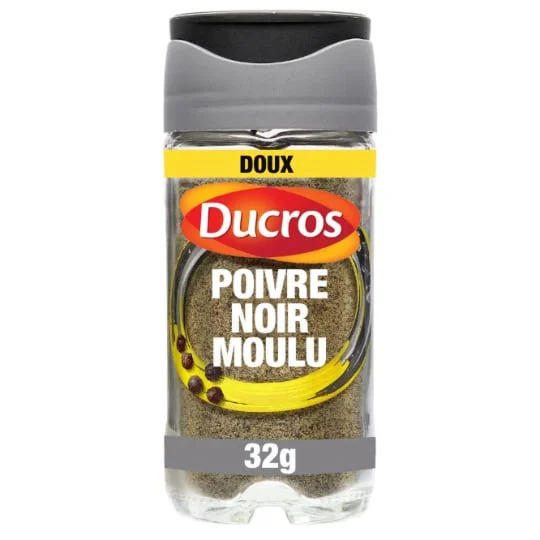 Poivre noir moulu doux force 5