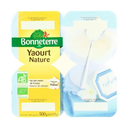 Yaourt Nature Au Lait Entier Bio
