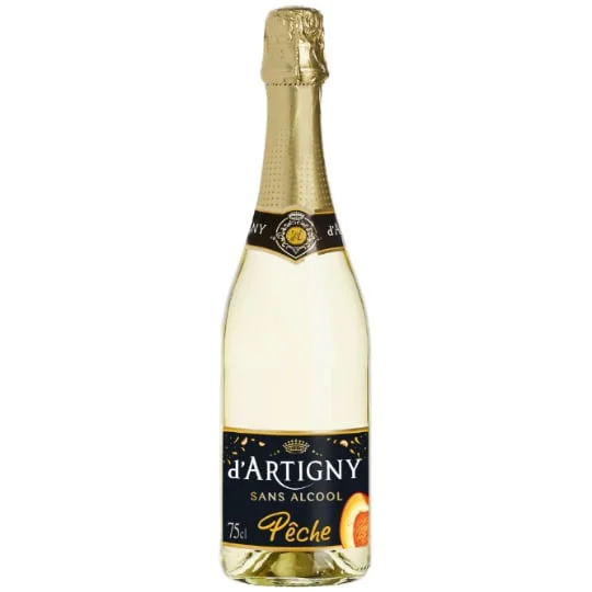 Cocktail sans alcool royal pêche