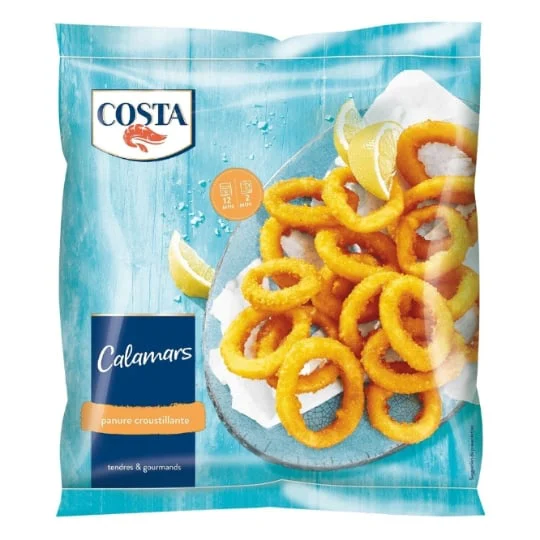 Anneaux de calamars panure croustillante