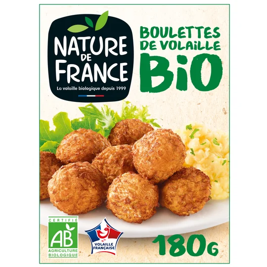 Boulettes cuite de volaille Bio