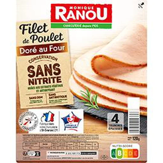 Filet de poulet doré au four