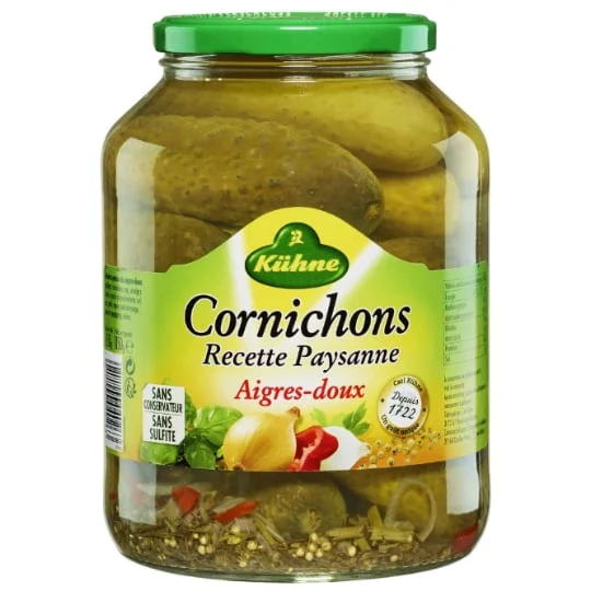 Cornichons aigres-doux
