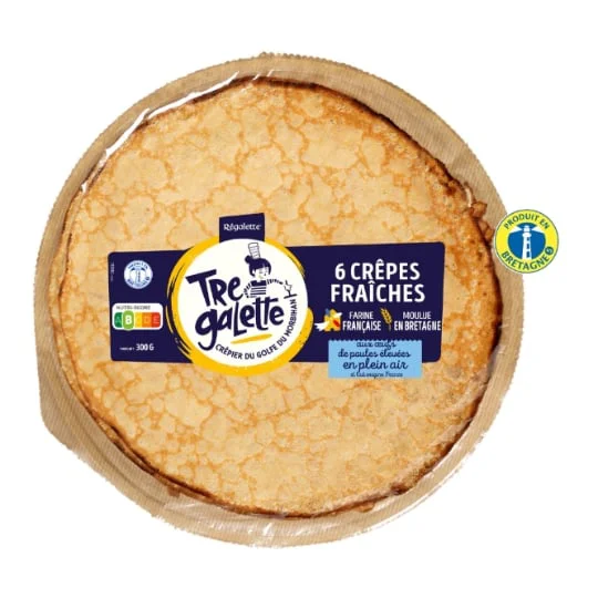 Crêpes fraîches sucrées