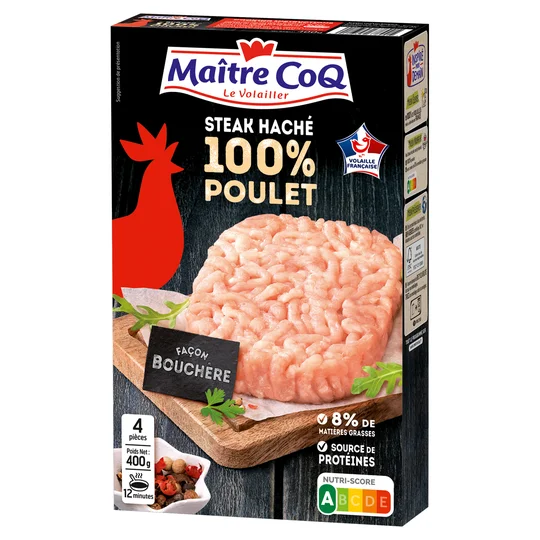 Steak haché 100% poulet x4