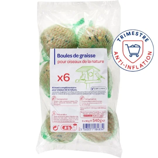 Boules de graisse pour oiseaux