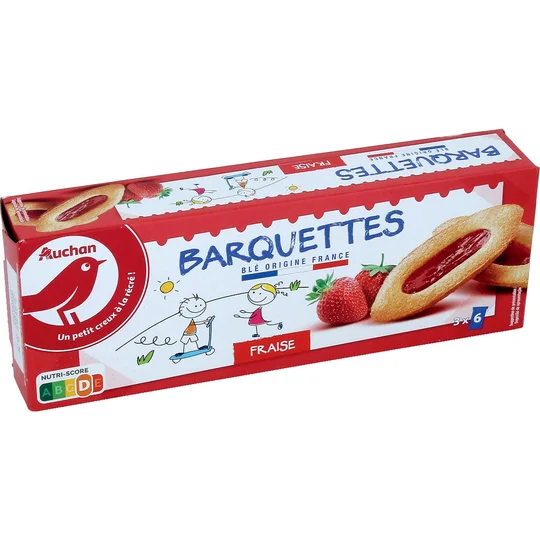 Barquettes à la fraise, sachets fraîcheur