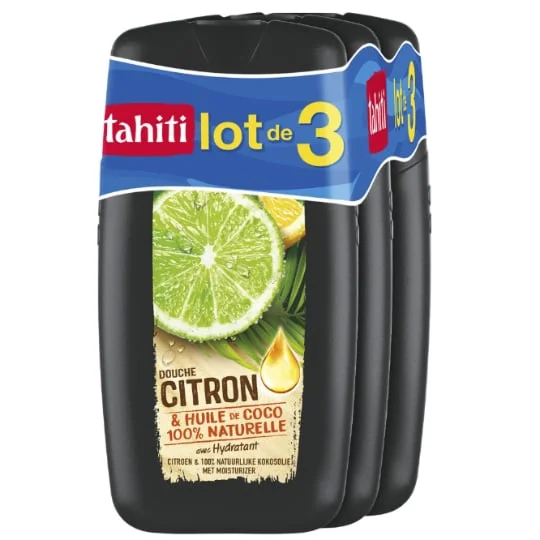 Gel douche citron et huile de coco