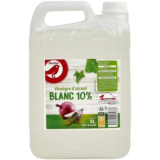 Vinaigre d'alcool blanc 10% en bidon