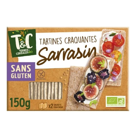 Tartines craquantes sarrasin sans gluten Bio